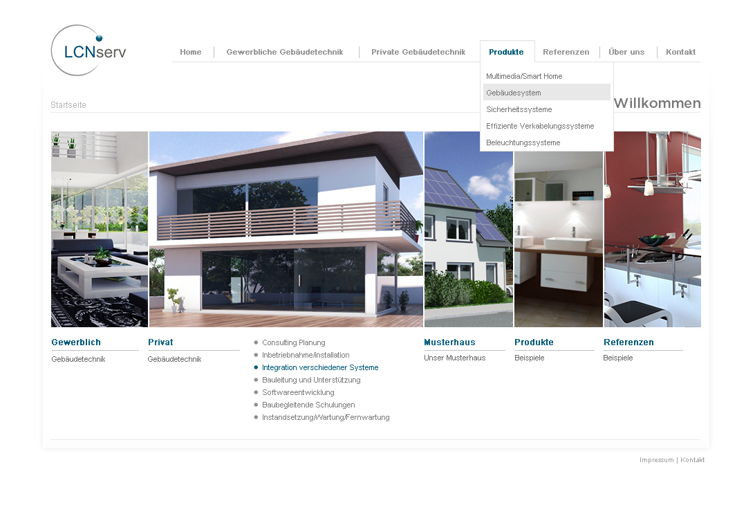 LCNServ Layout Startseite